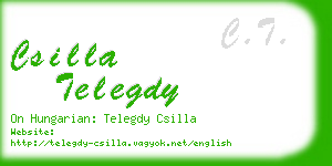 csilla telegdy business card